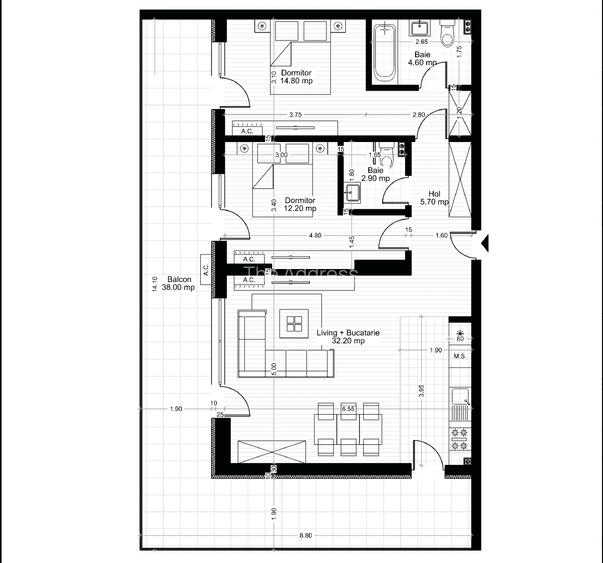 Apartament 3 camere Pipera| Imobil Nou - 1