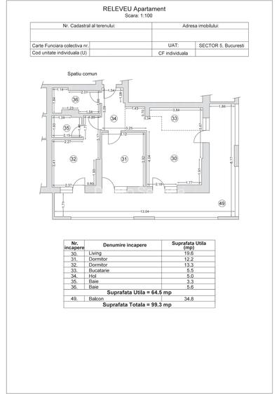 Apartament 3 camere in Bloc 2025 cu Terasă 35 mp  Langa cartierul Panduri - 23