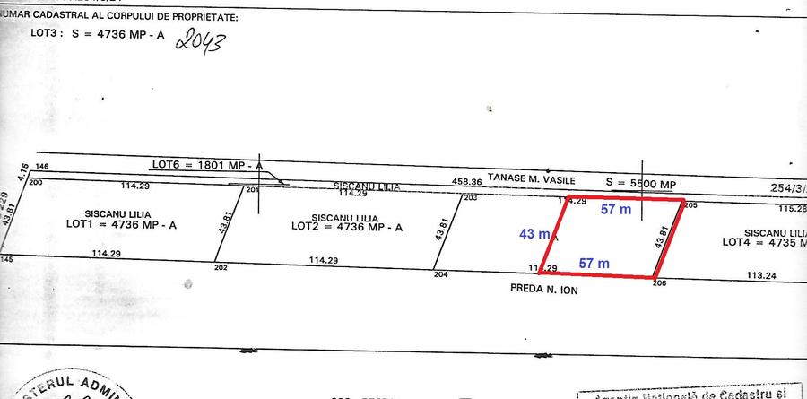 Vanzare 2500 mp, sau 5000 mp sau 7500 mp teren in Butimanu cu pret negociabil - 2