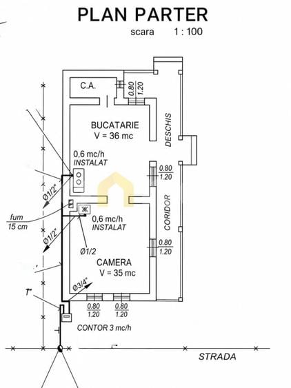 De vanzare 2 case individuale, teren de 2120 mp, acces 2 strazi | Gilau, Cluj
