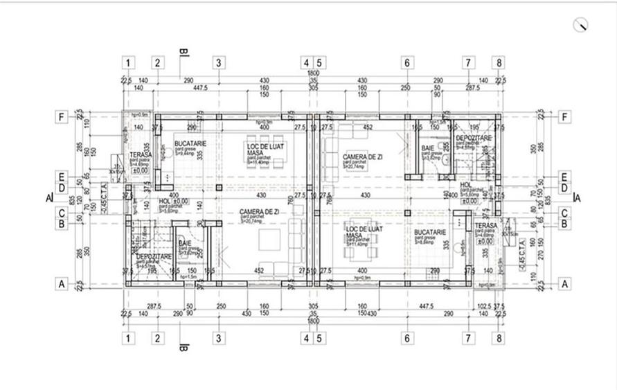 Casa tip duplex 130 mp utili, teren 500mp, toate utilitatile, Stupini, Brasov