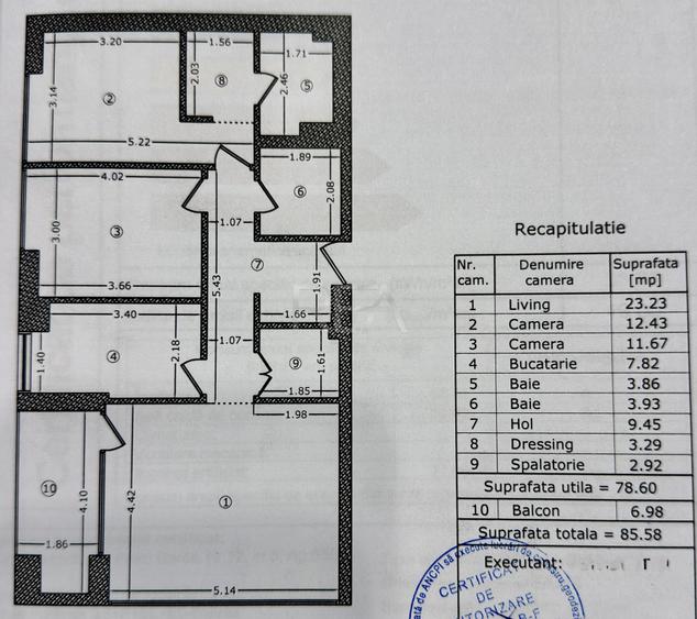 3 camere 86 mp, Banu Manta - Piața Victoriei
