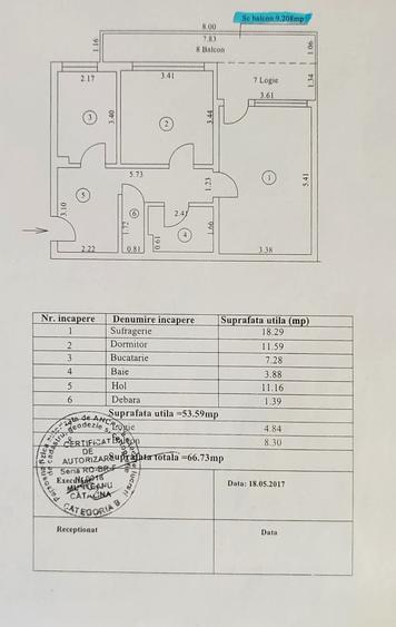 2 decomandate blvd. Dorobantilor parter 67 mp