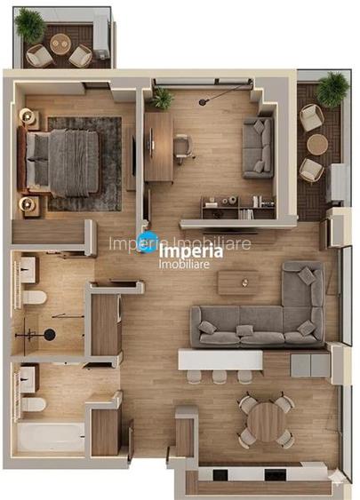 Ap 3 cam,doua bai,complex rezidential,zona Tatarasi 2 Baieti - 7
