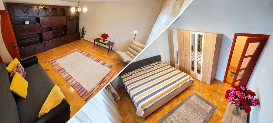 Apartament mare, decomandat, bucatarie separata. PET FRIENDLY.
