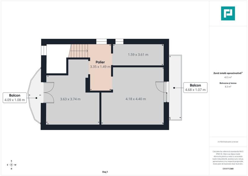 Duplex luminos 101 mp utili, teren 350mp în Covaci