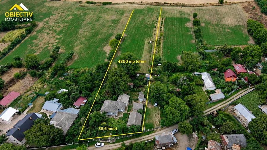 Casa 3 camere cu teren 4.850 mp, Gura Vaii, Girov, Neamt