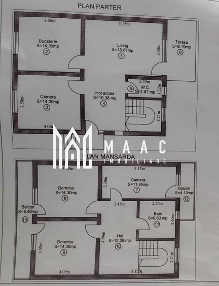 Casă individuală I 120mpu I 5 camere I Curte 300mp I Cristian