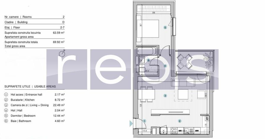 APARTAMENT 2 CAMERE | MOBILAT-UTILAT LUX | PARCARE | STRAULESTI | 64MP - 1