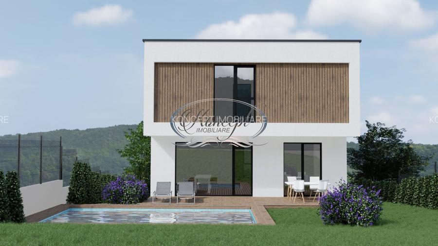 Casa la cheie cu piscina in Andrei Muresanu