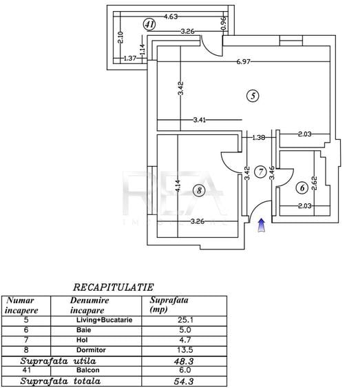 2 camere 60 mp Ultracentral bloc boutique