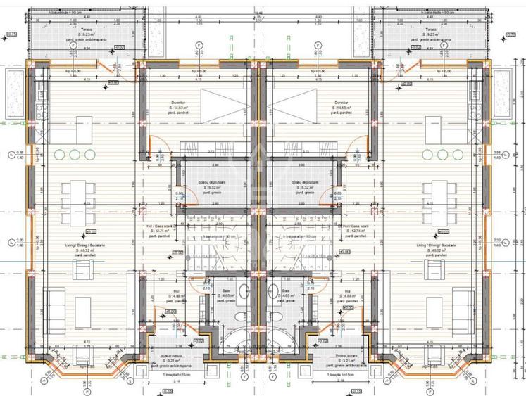 Casă duplex modernă de 168 mp utili teren 600 mp în satul Gheorghieni / Borhanci