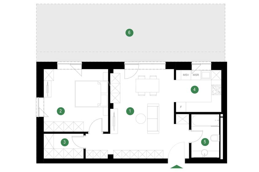 Nou! Apartament 2 camere cu grădină  Olga Gudynn - Pădurea Băneasa - zona Pipera - 1
