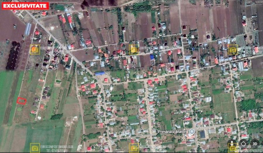 Teren 600mp in Vanatori la iesirea spre Odaia Manolache