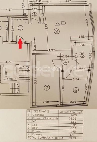 Apartament cochet cu 3 camere langa parc - Sat Francez - 1