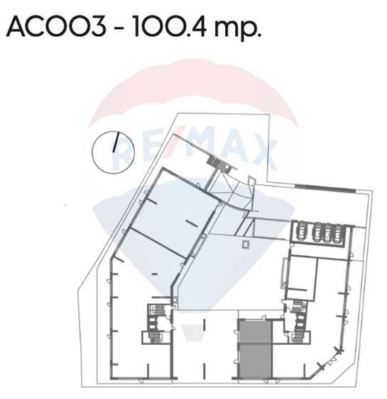 Spațiu comercial / birouri de vânzare (100.4 mp)– zona centrală