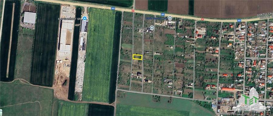 Vanzare teren intravilan construibil 1042 mp, in Ilfov-Branesti,ideal rezidenta
