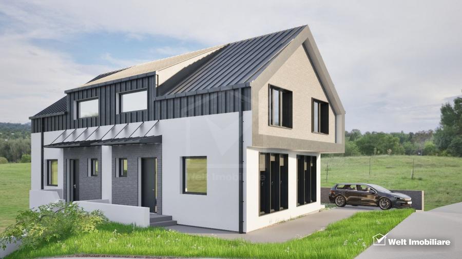 Duplex 4 camere, S+P+M, 156 mp utili, 280 mp teren,Dambul Rotund, zona linistita