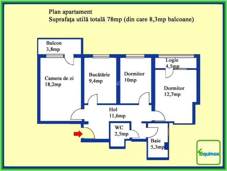 Apartament cu 3 camere de vanzare, Bdul Bucuresti, ECX35979 - 1