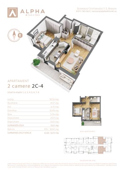Apartament 2 camere Alpha Distrikt Brasov - 6