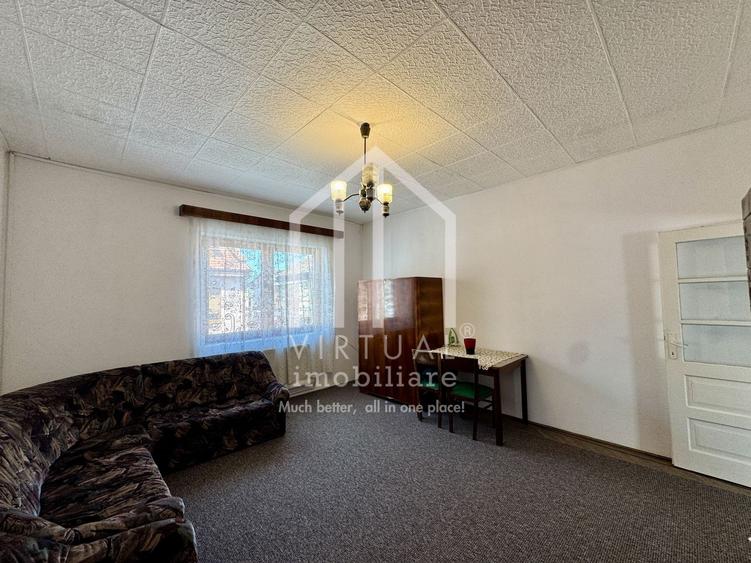Casa singur in curte, 4 camere, 106mp utili + balcon, spatiu comercial