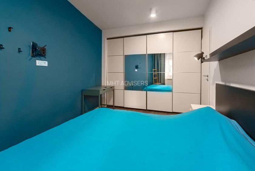 Ghica Plaza, 2 camere + birou, 2 bai, etaj 3/4,  parcare - 13