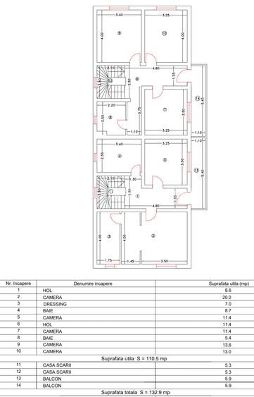 Cumpăna - 2 duplexuri - parter și mansarda - 3