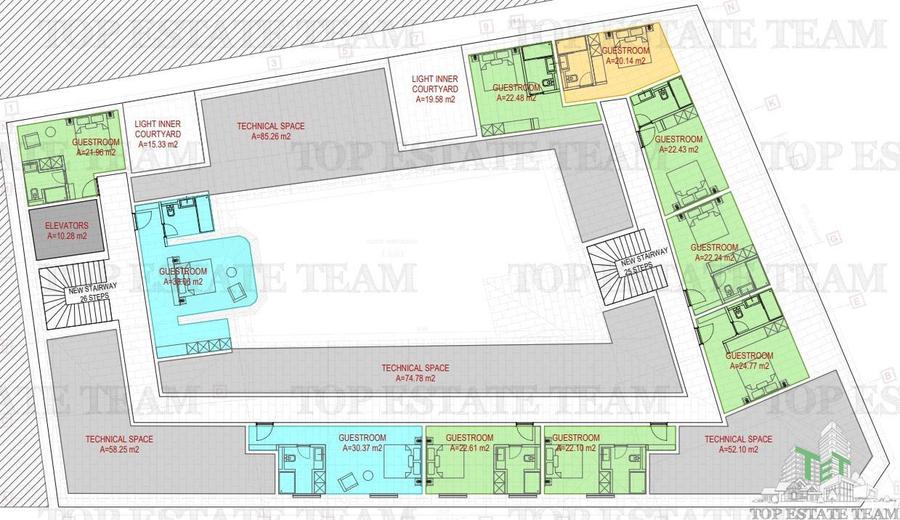 Cladire de vanzare in Centrul Vechi, cu proiect pentru hotel - 61 Camere - 8