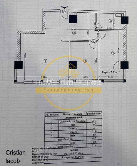 Apartament 3 Camere -72MP/Etaj 4 din 11 Mobilat & Utilat// - Cartier Visoianu! - 7