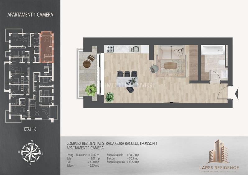 Garsonieră premium Pallady,Metrou Teclu,Vizavi scoala Victor Brauner - 3