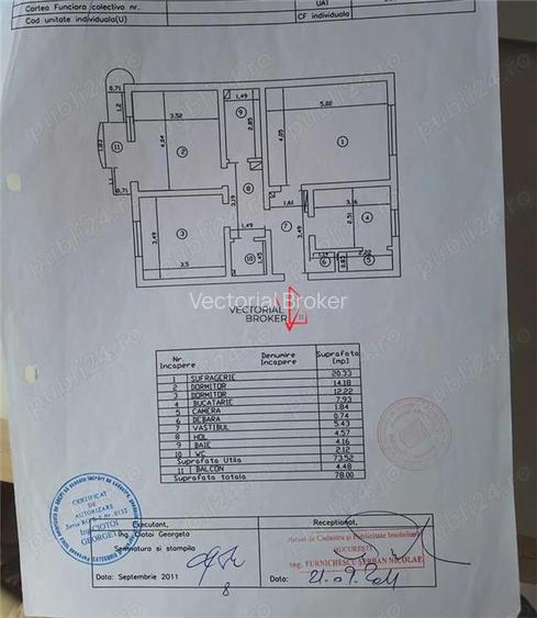Et1., hol H, centrala termica, mobilat, utilat bloc 1991 Doamna Ghica Pancota - 19