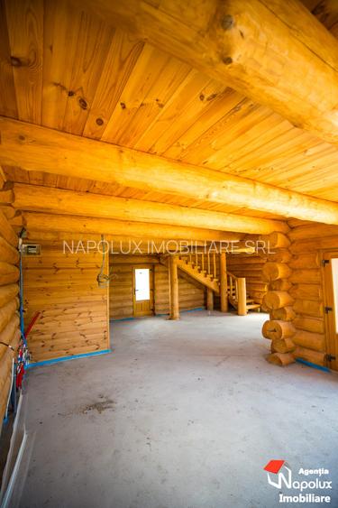 Exclusivitate! Casa din busteni intregi in Chinteni - 10