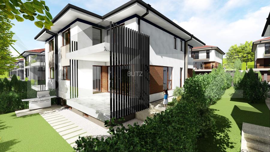 Casa moderna 192 mp, 5 camere, Living, Bucatarie, ansamblu premium - 6