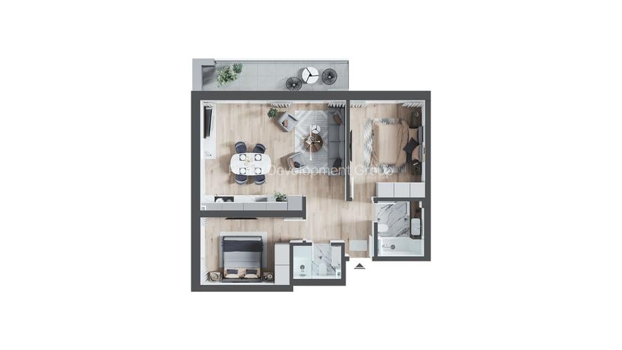 Apartament 3 Camere | Finisat |  Prima Arena | Bloc Nou A4 | Berlin - 7