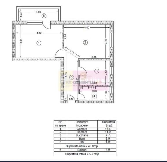Apartament 2 camere mobilat Tineretului-Vacaresti - 8