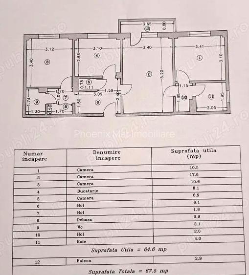Vanzare ap. 2 cam. et 9/10. bl. 1978, anvelopat , sos. Pantelimon - Bis. Capra - 12