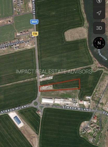 Vanzare/inchiriere - Teren intravilan 12350 mp Buftea - 2