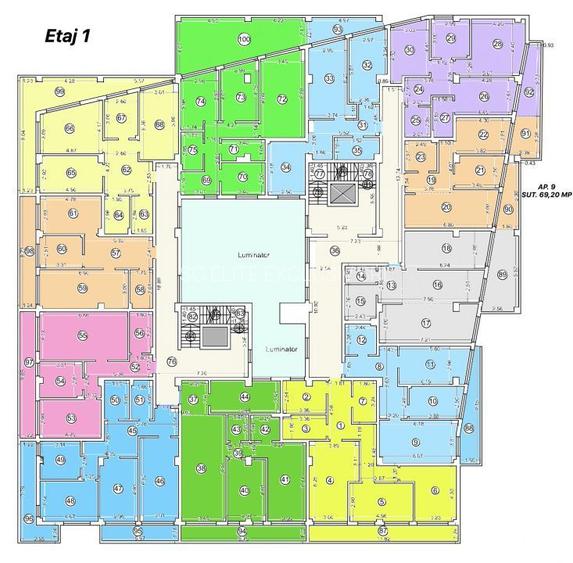 Tomis Nord - Vanzare apartament decomandat cu 2 camere,  bloc nou. - 6