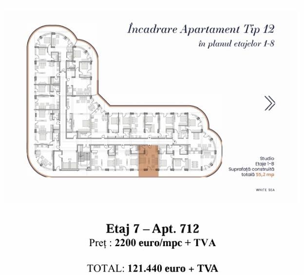 Apartament - Etaj 7 - Complex Rezidențial WHITE SEA - Navodari - 8
