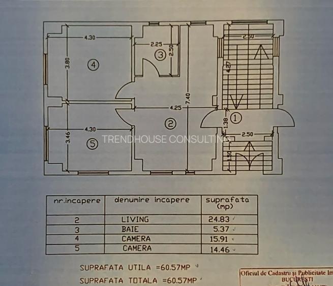 Apartament 3 camere lângă metrou Laminorului /2009/poziție excelenta - 4