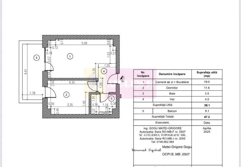 Studio cu dormitor separat, Prima Vista sos.Fabrica de Glucoza - 15