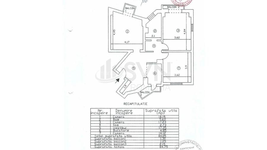 REA1022771 Apartament 6 camere l Rond Alba Iulia - 14