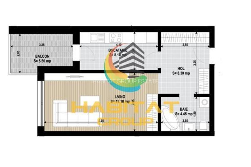 Garsoniera Sector 4 Grand Arena 46.2 Mp Decomandata - 1