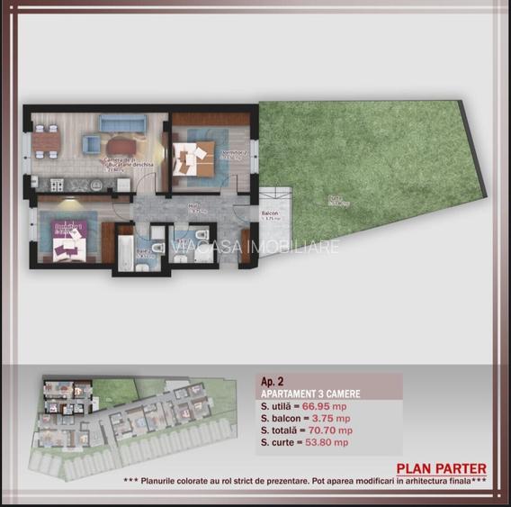 Oferta 10000 euro reducere apartament cu gradina Stefan cel Mare - 3