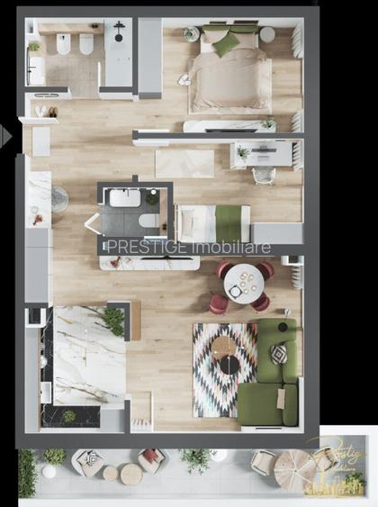 Apartament cu 3 camere tip Florenta de vanzare, Prima Urbana 3-Oradea - 13