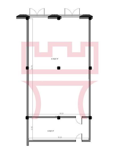 Inchiriere spatiu comercial multifunctional inaltime 6.5ml 165mp 330mp - 3