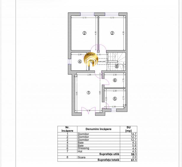 Casa P+1+Pod - 4 camere - 209mp Teren - Aproape de DN1 - Otopeni - 13