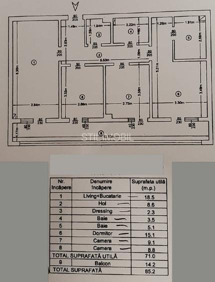 Ap 4 cam parcare și boxă, etaj 1, mobilat si utilat,Păcurari -162 - 17