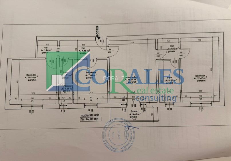 Semicentral. Amenajat Modern. Mobilat+Utilat. CENTRALA. Etaj 2. 2 bai - 1
