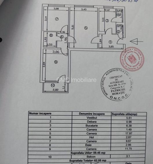 3 camere centrala proprie  Rahova B6 - 8